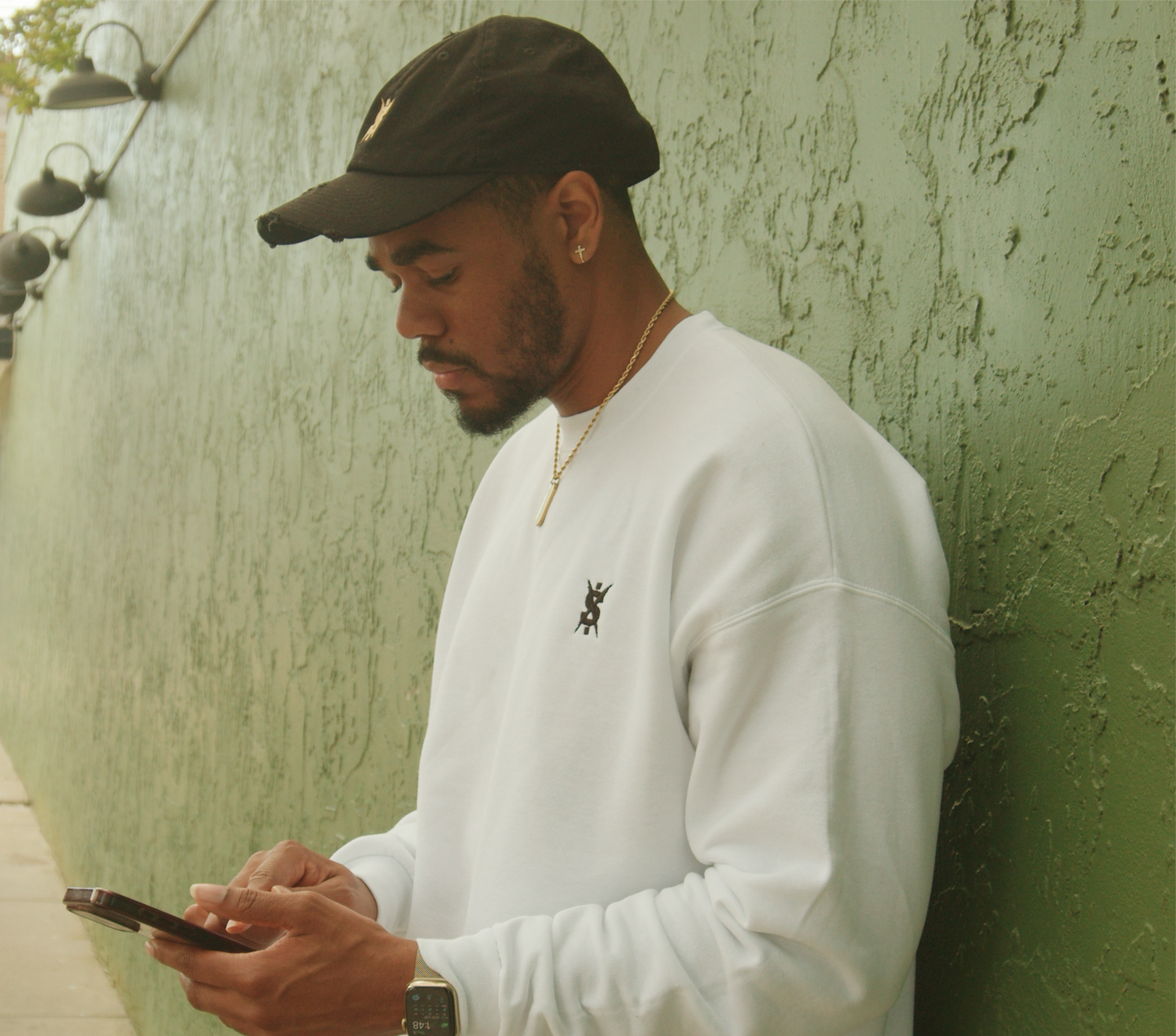 Limited Edition White Sweatshirt with Black Logo (Pre-Order)